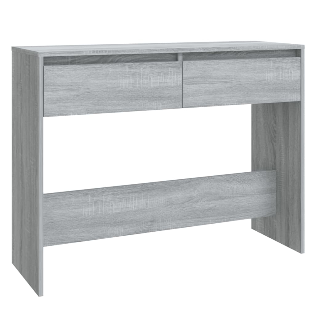 vidaXL Console Table Gray Sonoma 39.4"x13.8"x30.1" Engineered Wood