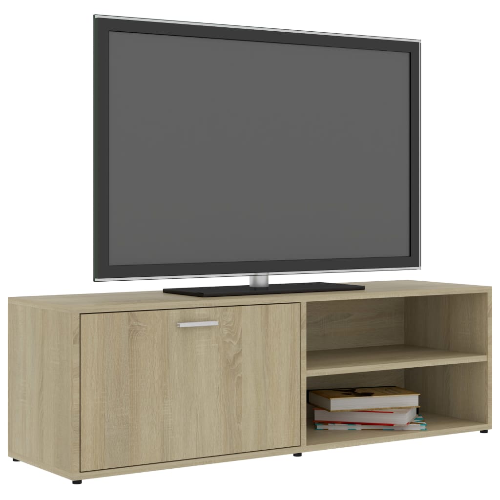 vidaXL TV Stand Sonoma Oak 47.2"x13.4"x14.6" Engineered Wood