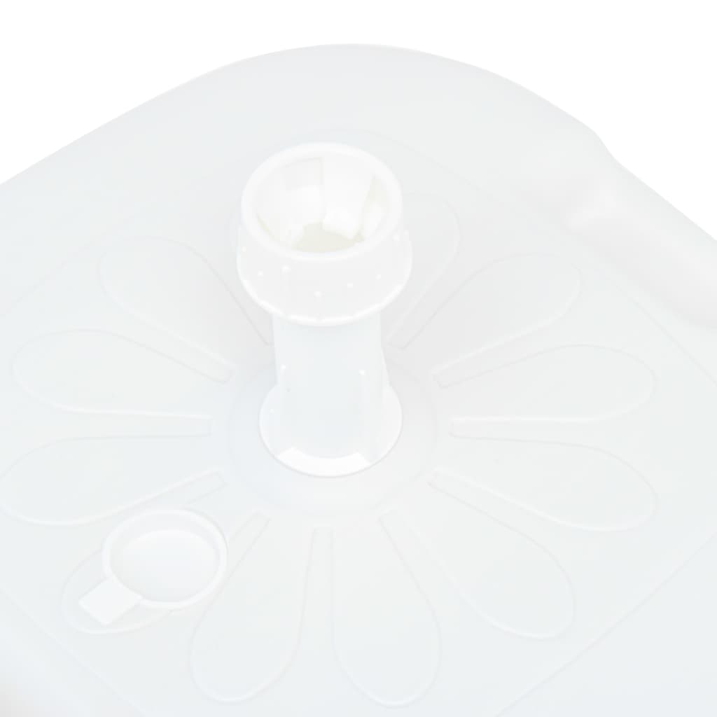 vidaXL Umbrella Base Sand/Water Filled 4.2 gal White Plastic