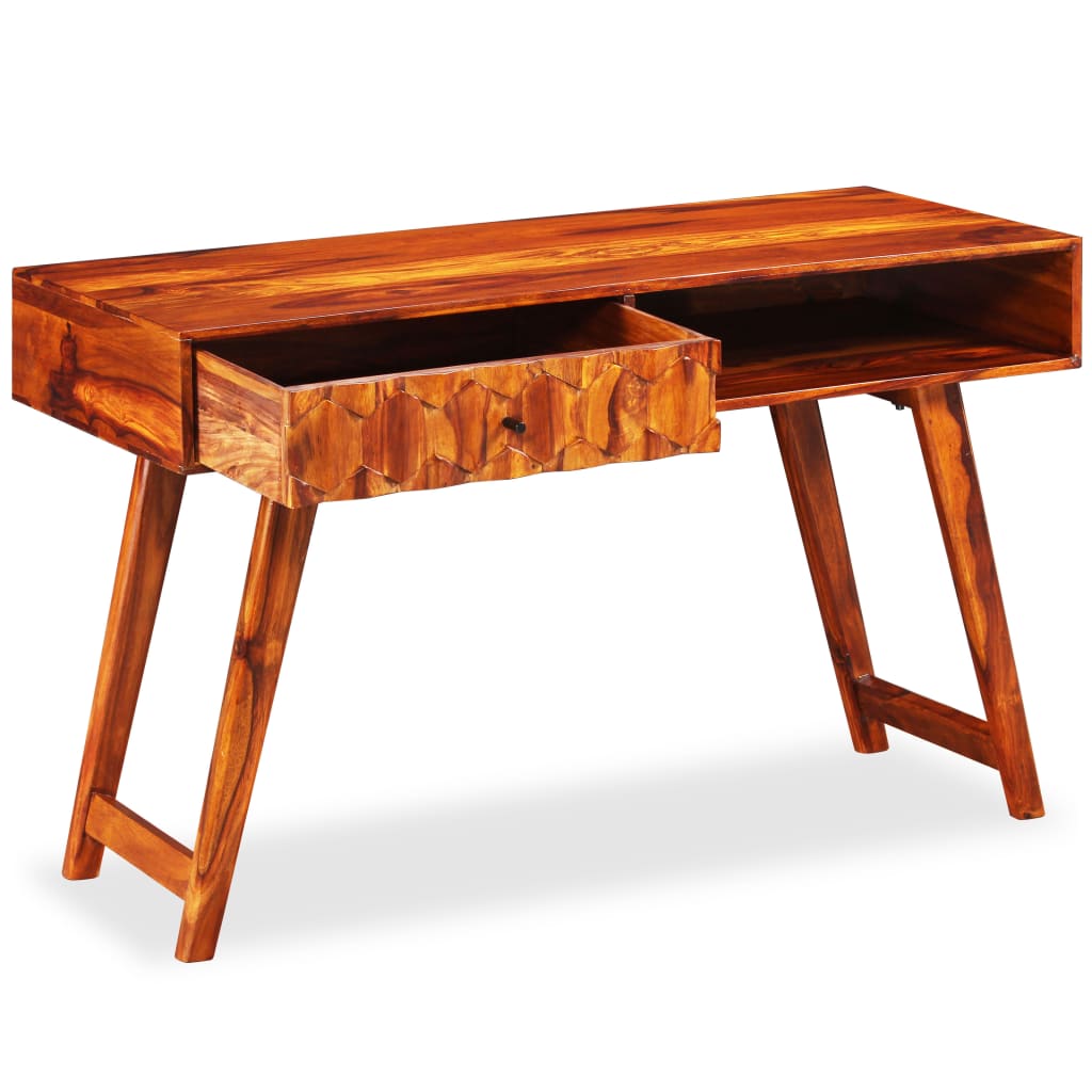 vidaXL Writing Table Solid Sheesham Wood 46.5"x19.7"x30"