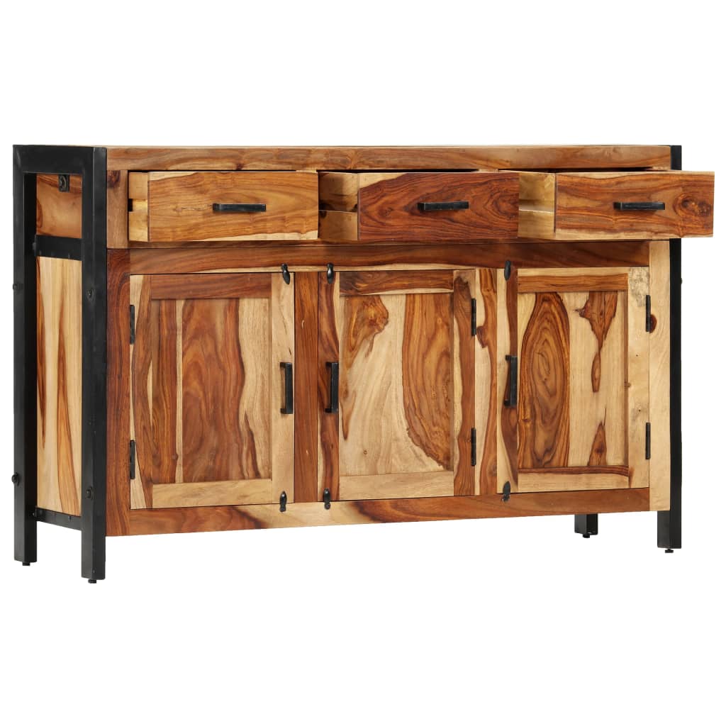 vidaXL Sideboard 47.2"x13.8"x29.5" Solid Sheesham Wood