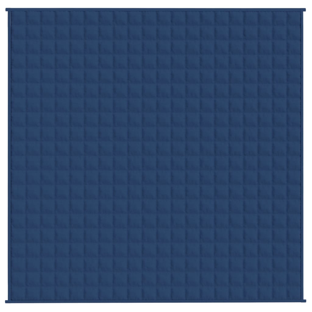 vidaXL Weighted Blanket Blue 78.7"x78.7" 28.7 lb Fabric