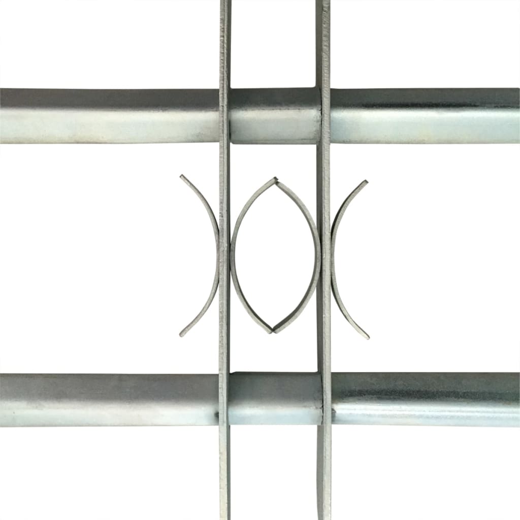 Adjustable Security Grille for Windows with 2 Crossbars 27.6"-41.3"