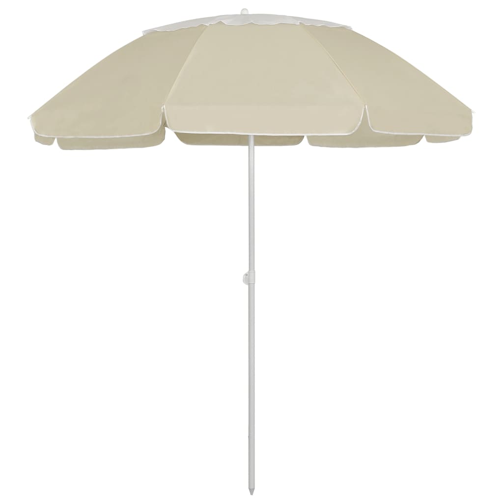 vidaXL Beach Umbrella Sand Yellow 118.1"