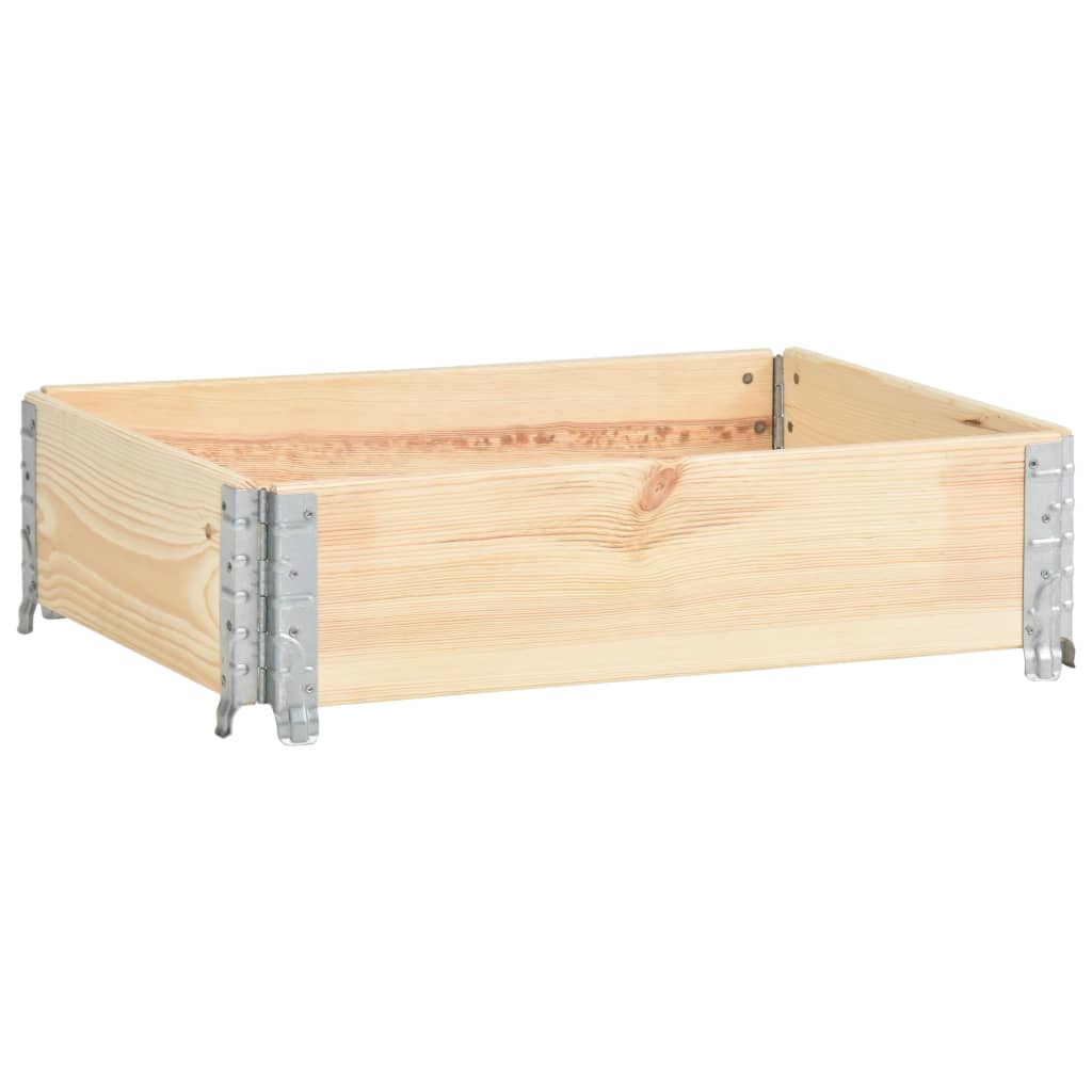 vidaXL Raised Bed 23.6"x31.5" Solid Pine Wood