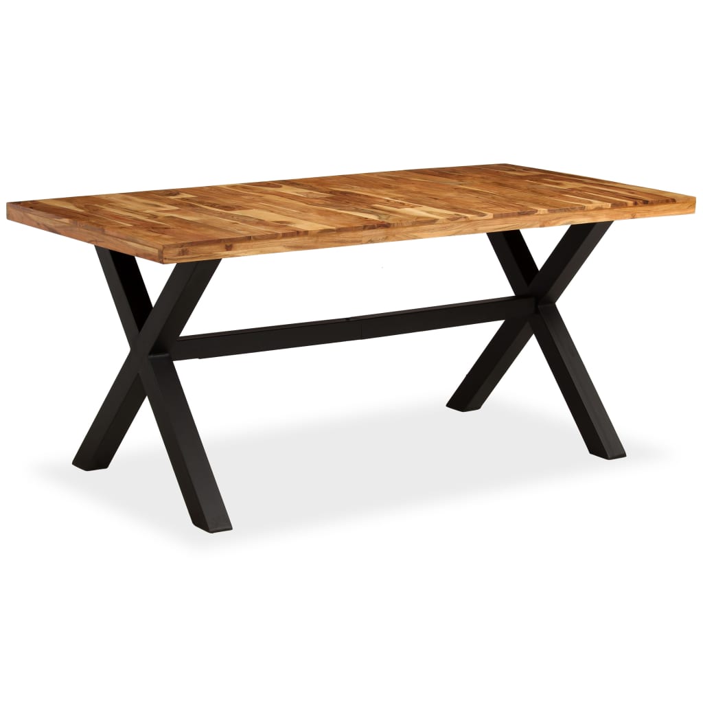 vidaXL Dining Table Solid Acacia and Mango Wood 70.9"x35.4"x29.9"