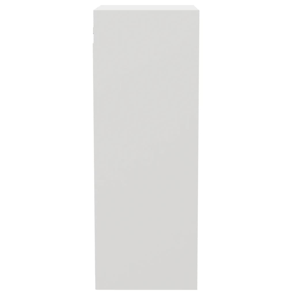 vidaXL Wall Cabinet White 13.6"x12.8"x35.4" Engineered Wood