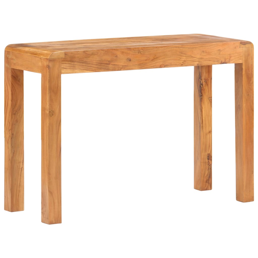 vidaXL Console Table 43.3"x15.7"x29.9" Solid Acacia Wood in Honey Finish