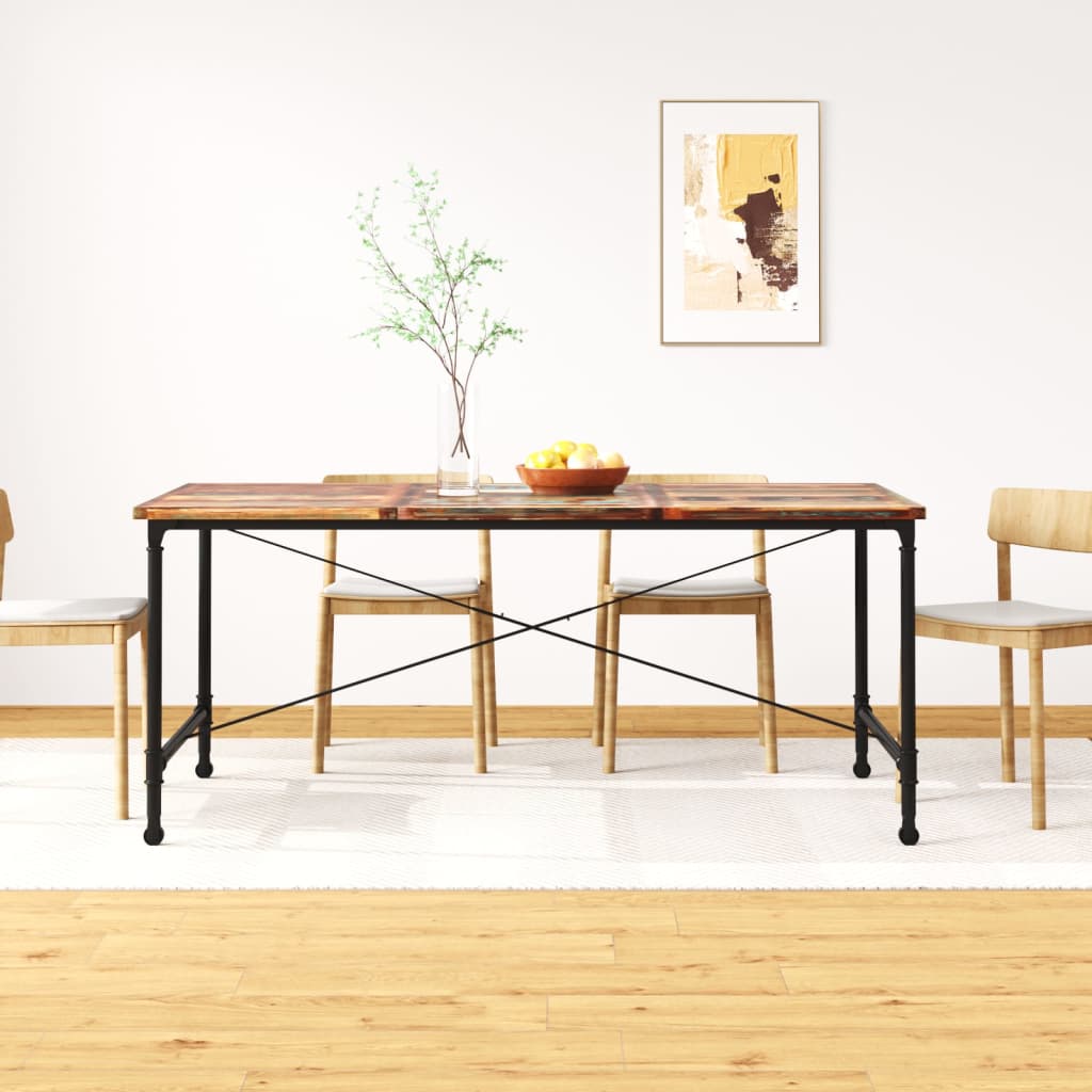 vidaXL Dining Table Solid Reclaimed Wood 70.9"