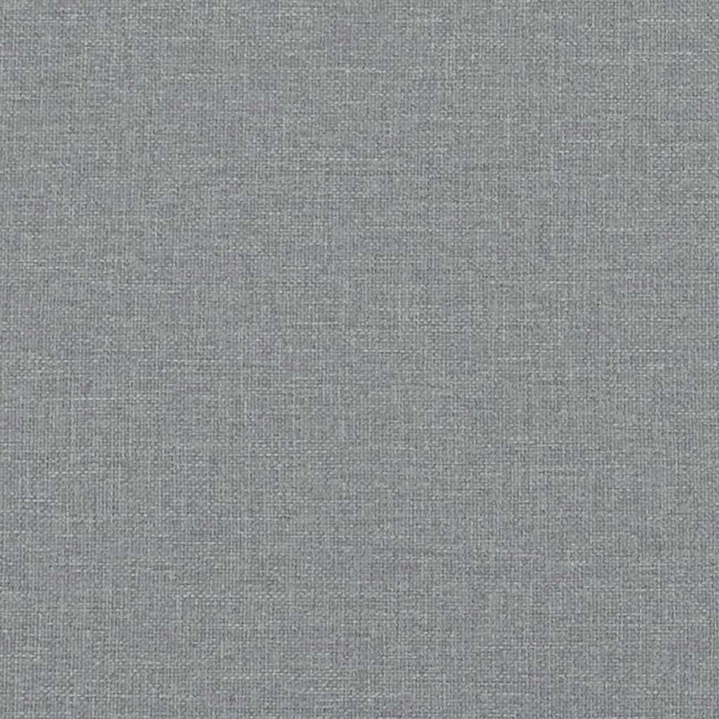 vidaXL Day Bed Light Gray 39.4"x74.8" Twin Fabric
