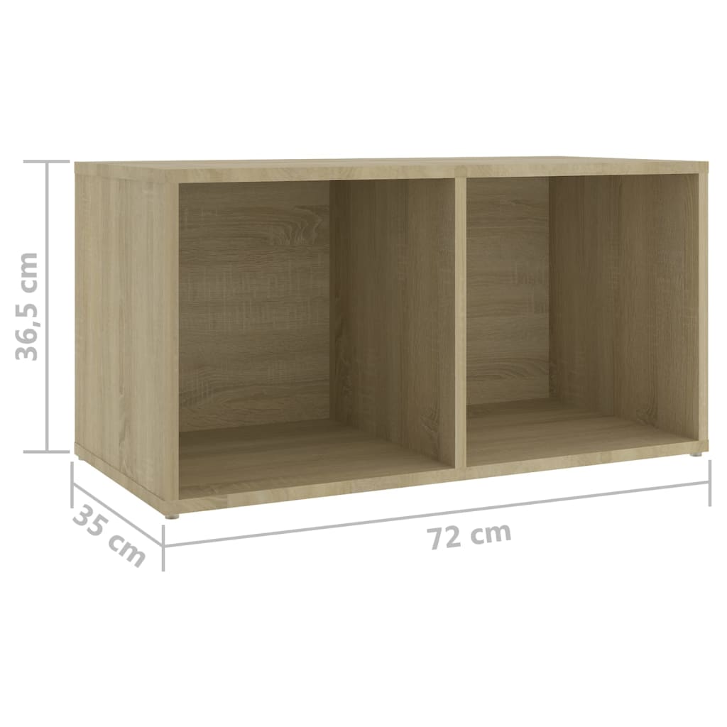 vidaXL TV Cabinets 4 pcs Sonoma Oak 28.3"x13.8"x14.4" Chipboard