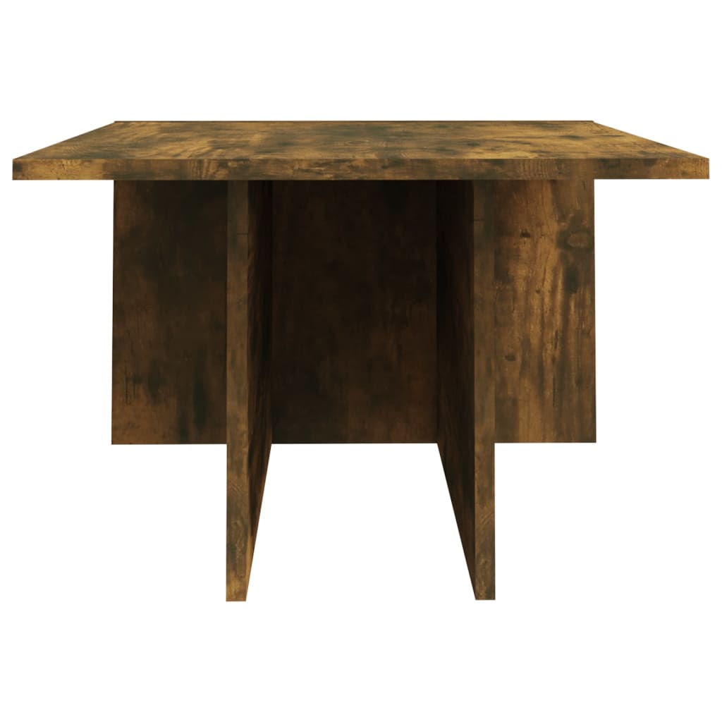 vidaXL Coffee Table Smoked Oak 43.9"x19.7"x13" Engineered Wood