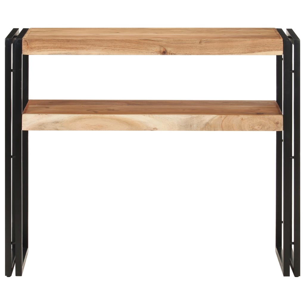 vidaXL Console Table 35.4"x11.8"x29.5" Solid Acacia Wood