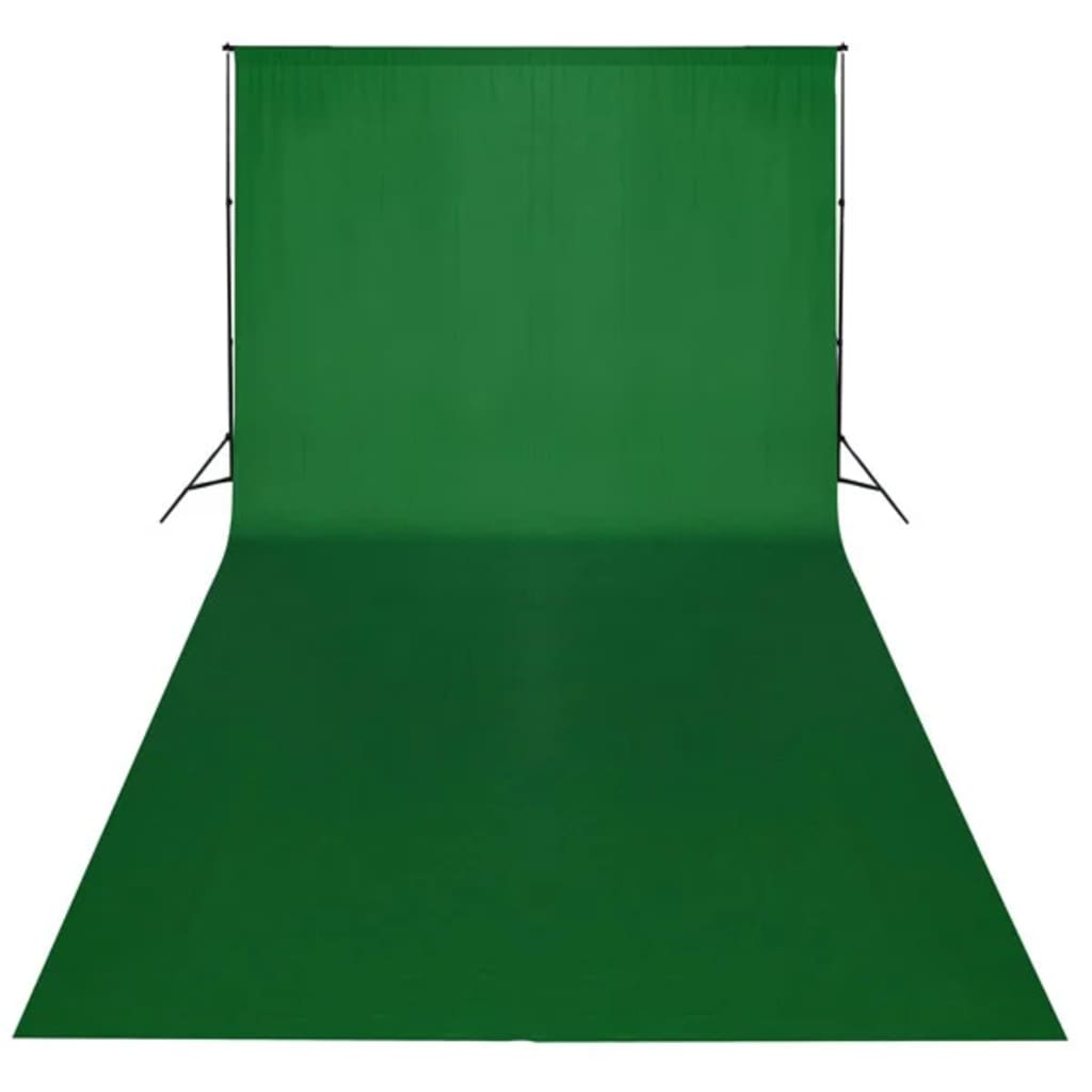 vidaXL Backdrop Cotton Green 20 x 10 feet Chroma Key