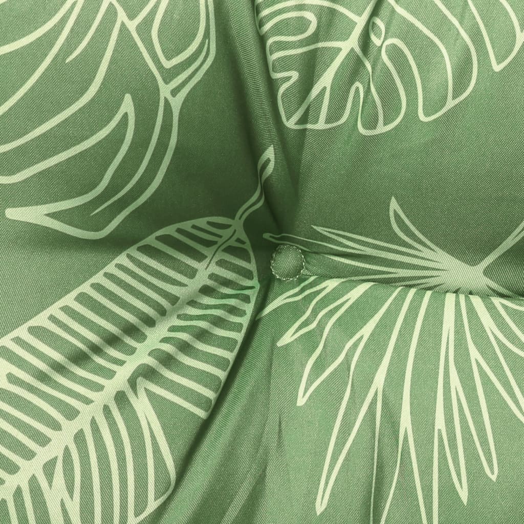 vidaXL Garden Bench Cushion Leaf Pattern 39.4"x19.7"x2.8" Oxford Fabric