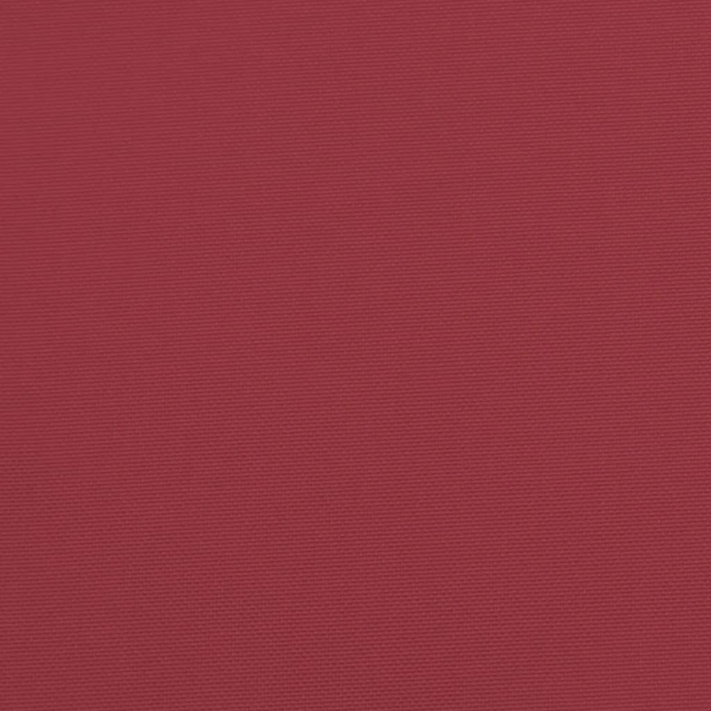 vidaXL Pallet Cushion Wine Red 47.2"x31.5"x4.7" Fabric