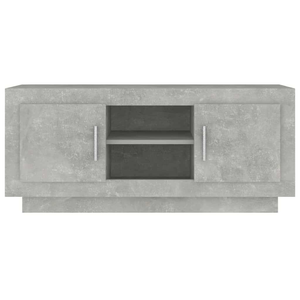 vidaXL TV Cabinet Concrete Gray 40.2"x13.8"x17.7" Engineered Wood