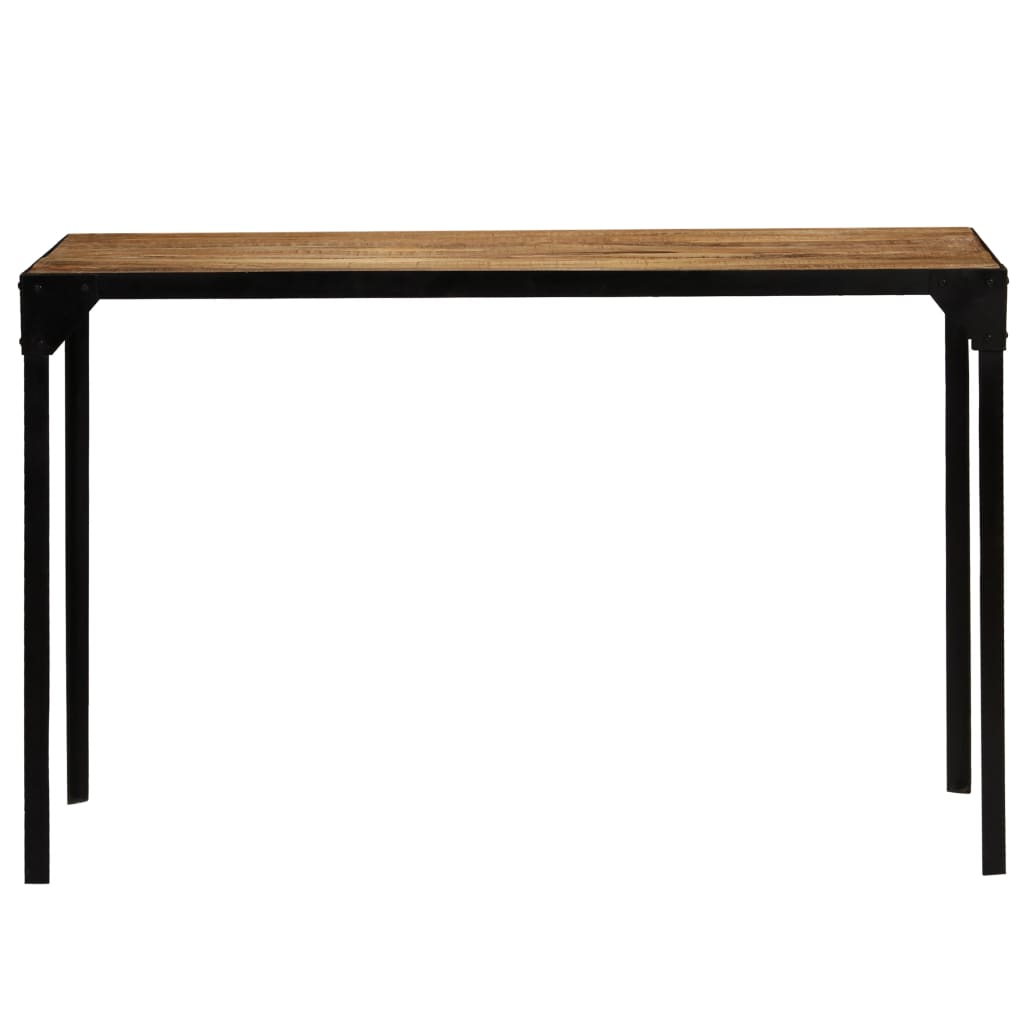 vidaXL Dining Table Solid Rough Mango Wood and Steel 47.2"