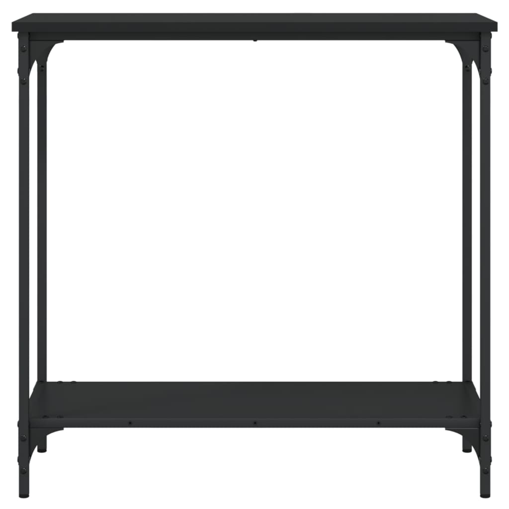 vidaXL Console Table Black 29.5"x12"x29.5" Engineered Wood
