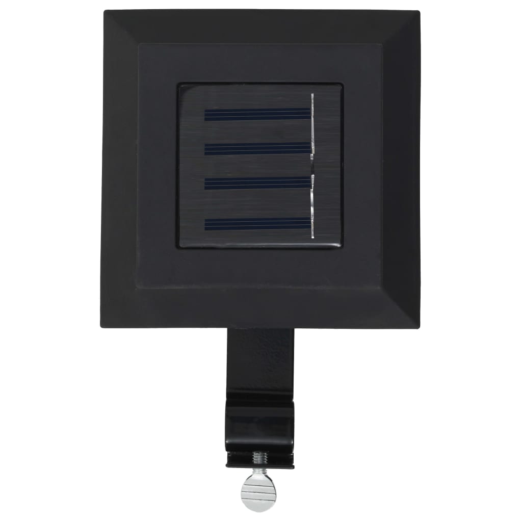 vidaXL Outdoor Solar Lamps 6 pcs LED Square 4.7" Black