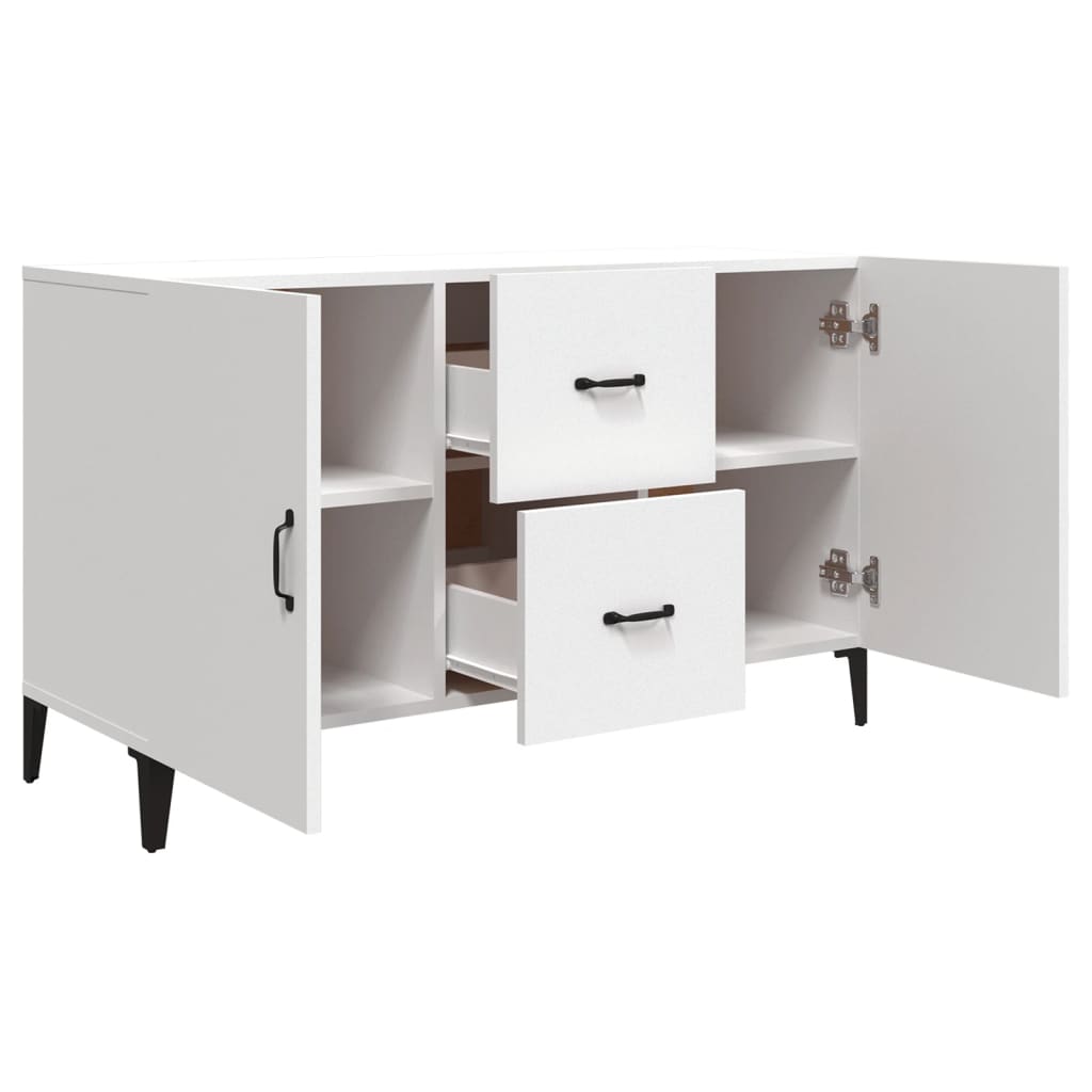 vidaXL Sideboard White 39.4"x14.2"x23.6" Engineered Wood