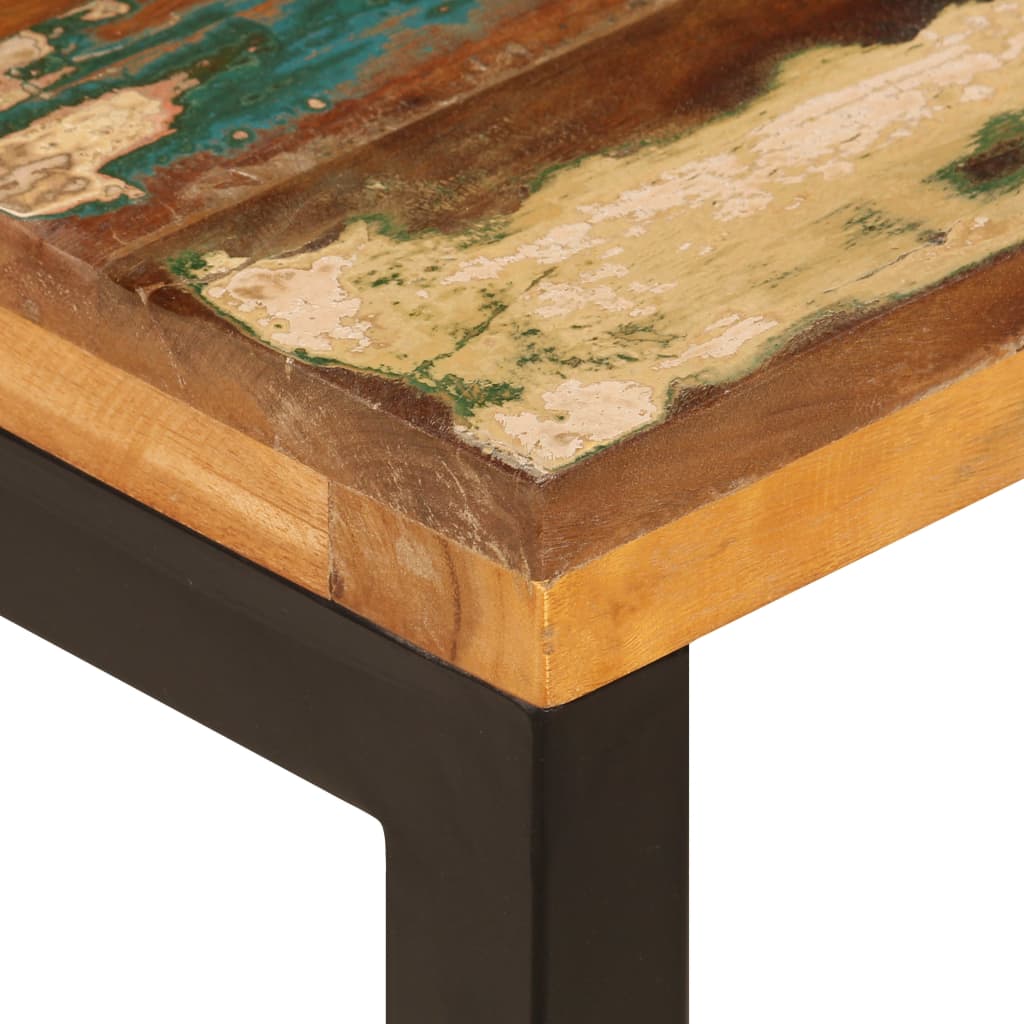 vidaXL Coffee Table 39.4"x19.7"x13.8" Solid Reclaimed Wood and Steel