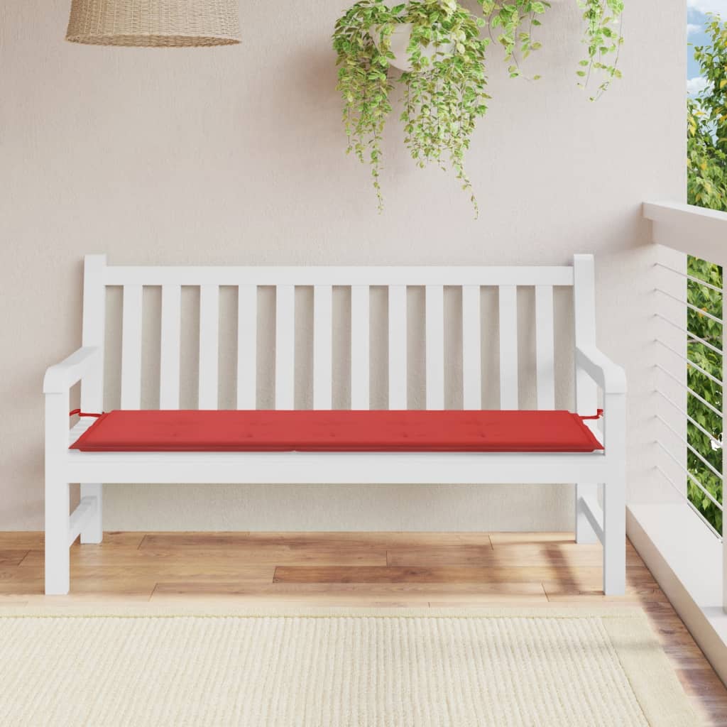 vidaXL Garden Bench Cushion Red 59.1"x19.7"x1.2" Oxford Fabric