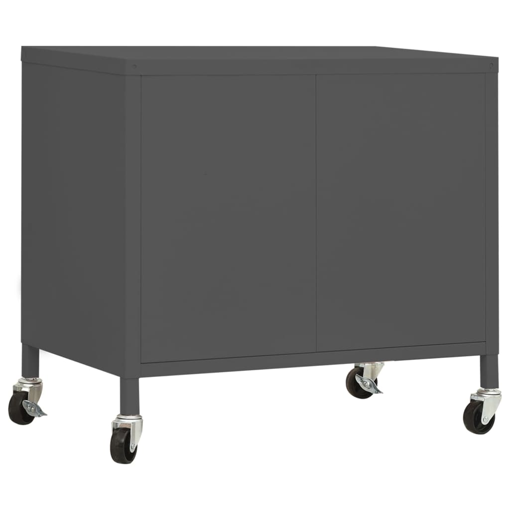 vidaXL Storage Cabinet Anthracite 23.6"x13.8"x22" Steel