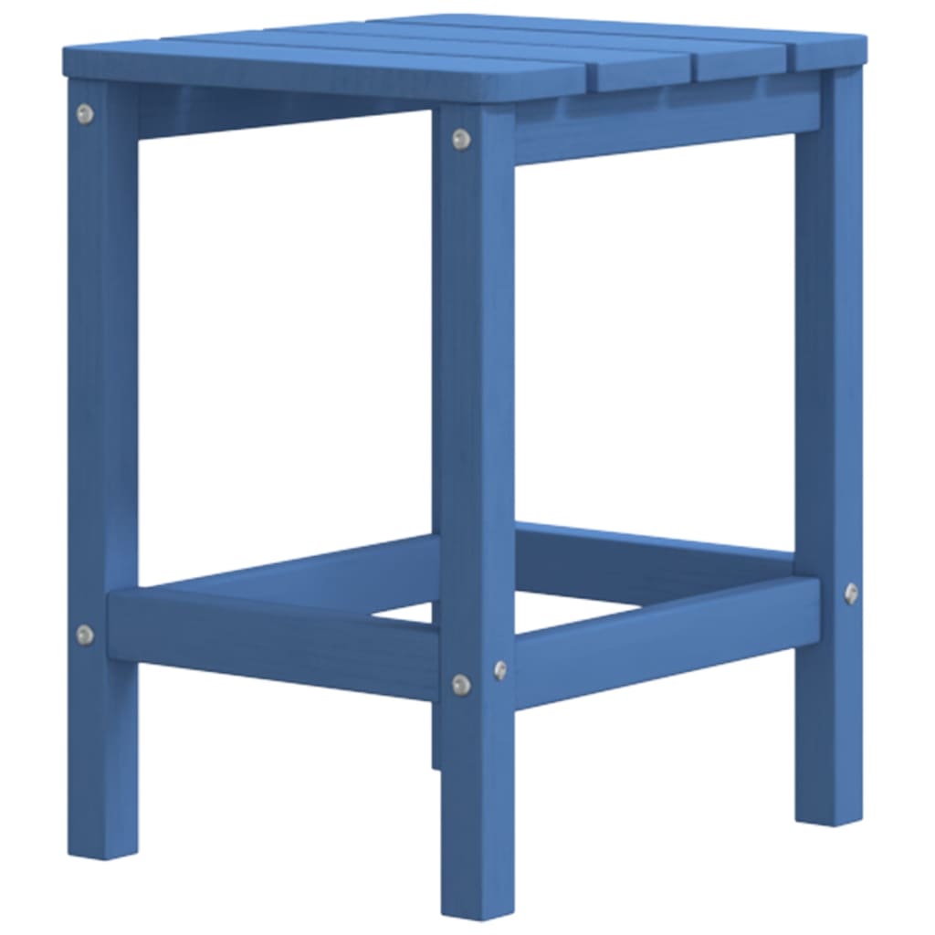 vidaXL Patio Adirondack Table Aqua Blue 15"x15"x18.1" HDPE