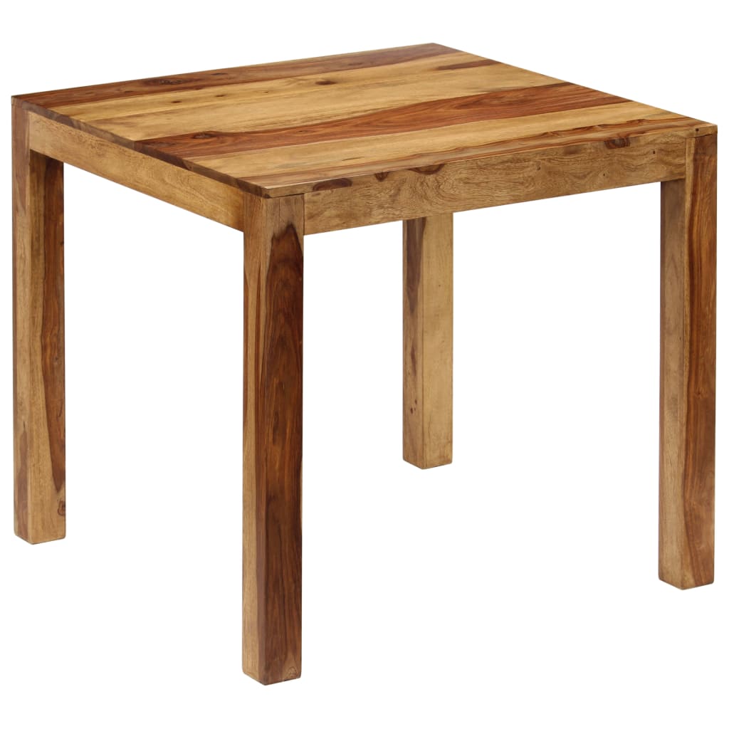 vidaXL Dining Table Solid Sheesham Wood 32.3"x31.5"x29.9"