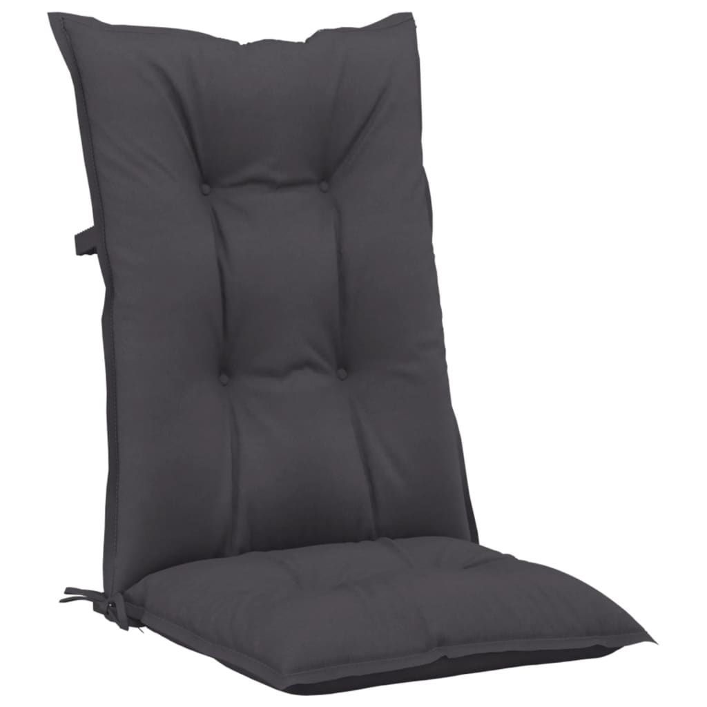 vidaXL Garden Chair Cushions 6 pcs Anthracite 47.2"x19.7"x2.8"