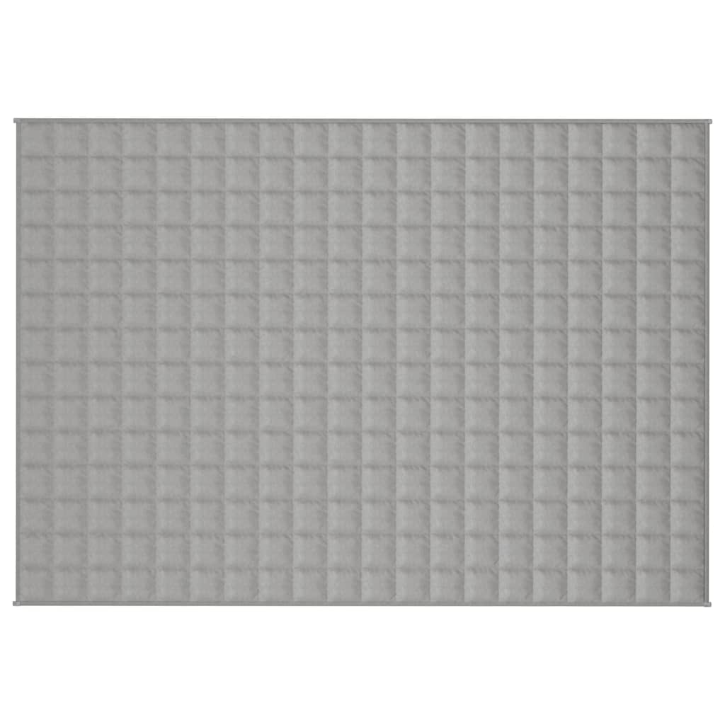 vidaXL Weighted Blanket Gray 53.1"x78.7" 13.2 lb Fabric