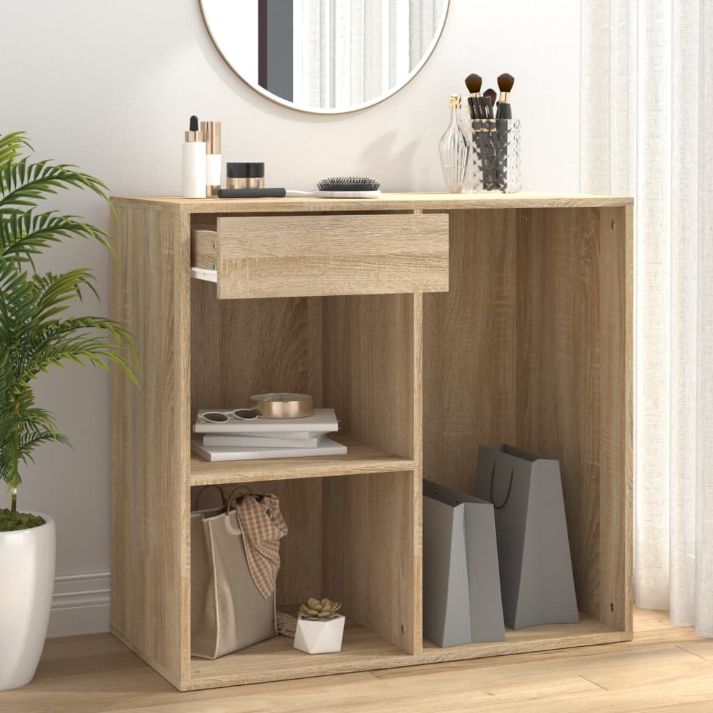 vidaXL Cosmetic Cabinet Sonoma Oak 31.5"x15.7"x29.5" Engineered Wood