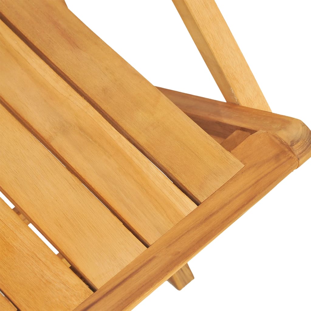 vidaXL Folding Patio Chairs 8 pcs 21.7"x24"x35.4" Solid Wood Teak