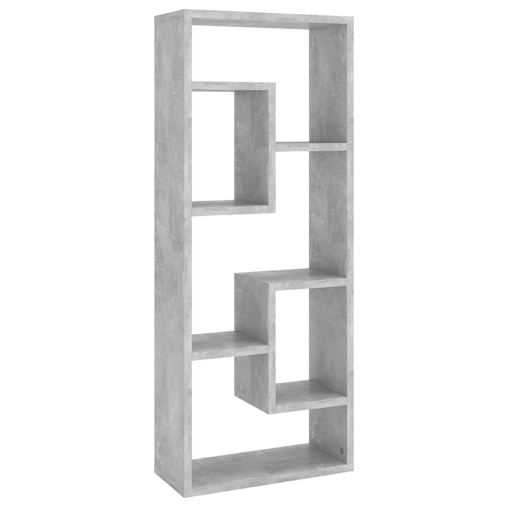 vidaXL Wall Shelf Concrete Gray 14.2"x6.3"x35.4" Engineered Wood