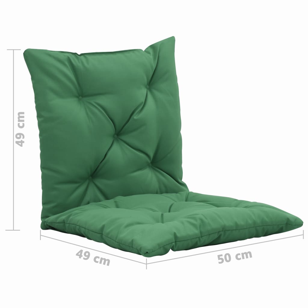 vidaXL Swing Chair Cushions 2 pcs Green 19.7"