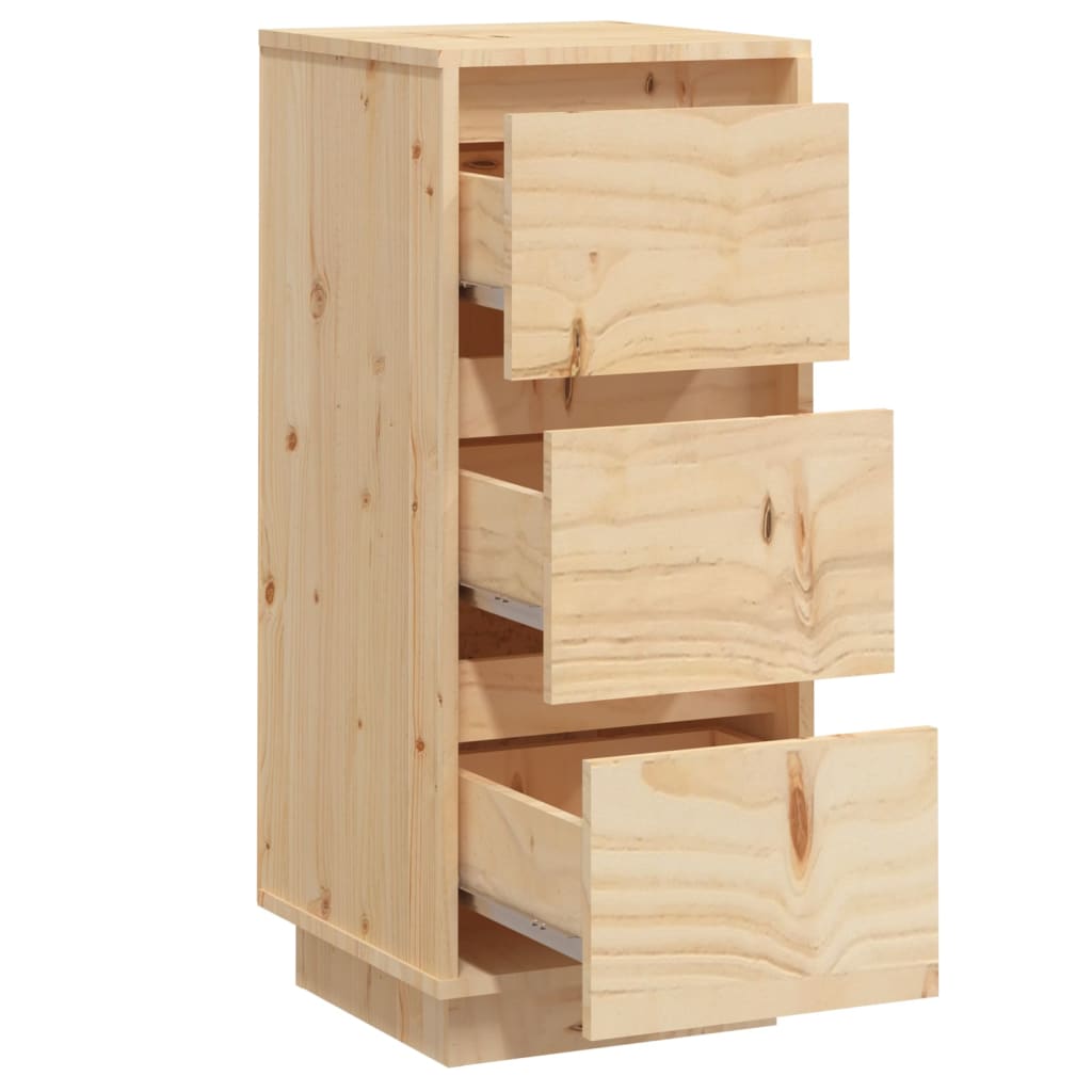 vidaXL Sideboards 2 pcs 12.6"x13.4"x29.5" Solid Wood Pine