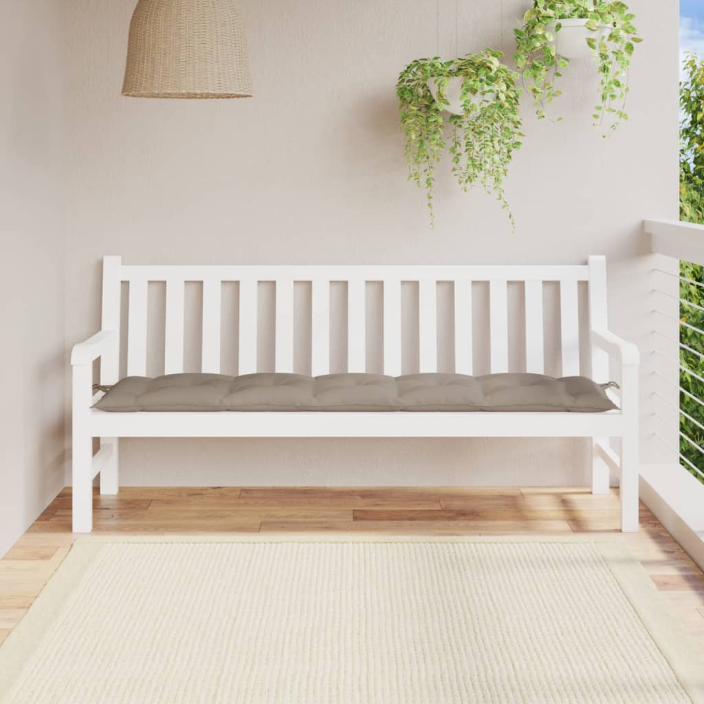 vidaXL Garden Bench Cushion Taupe 70.9"x19.7"x2.8" Oxford Fabric