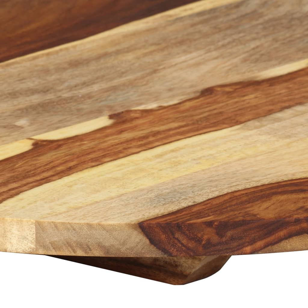 vidaXL Table Top Ø19.7"x(0.59"-0.63") Solid Sheesham Wood Round