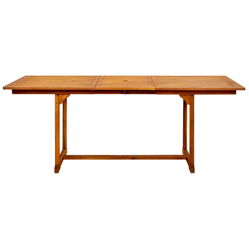 vidaXL Garden Dining Table (59.1"-78.7")x39.4"x29.5" Solid Acacia Wood