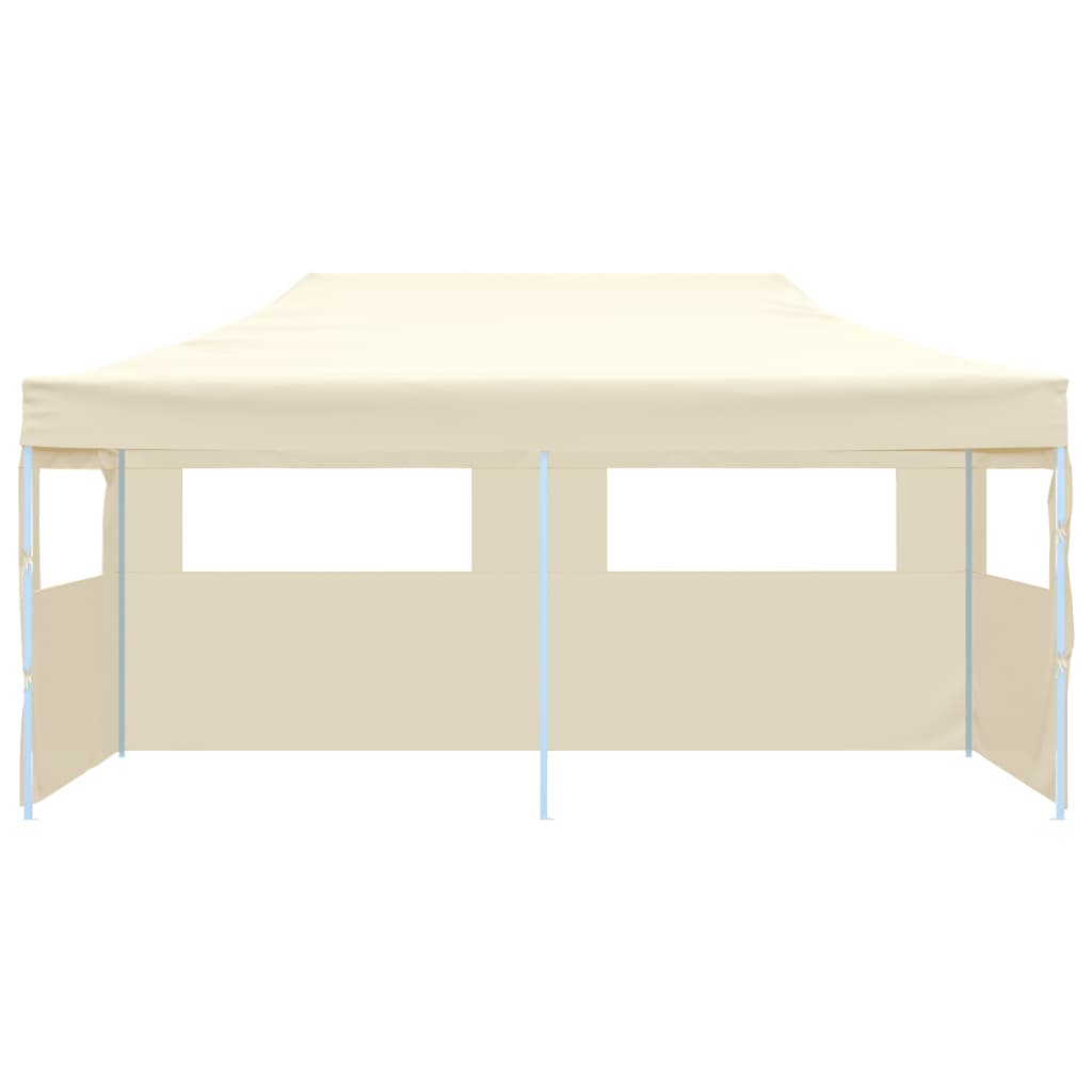 vidaXL Cream Foldable Pop-up Party Tent 9.8'x19.7'