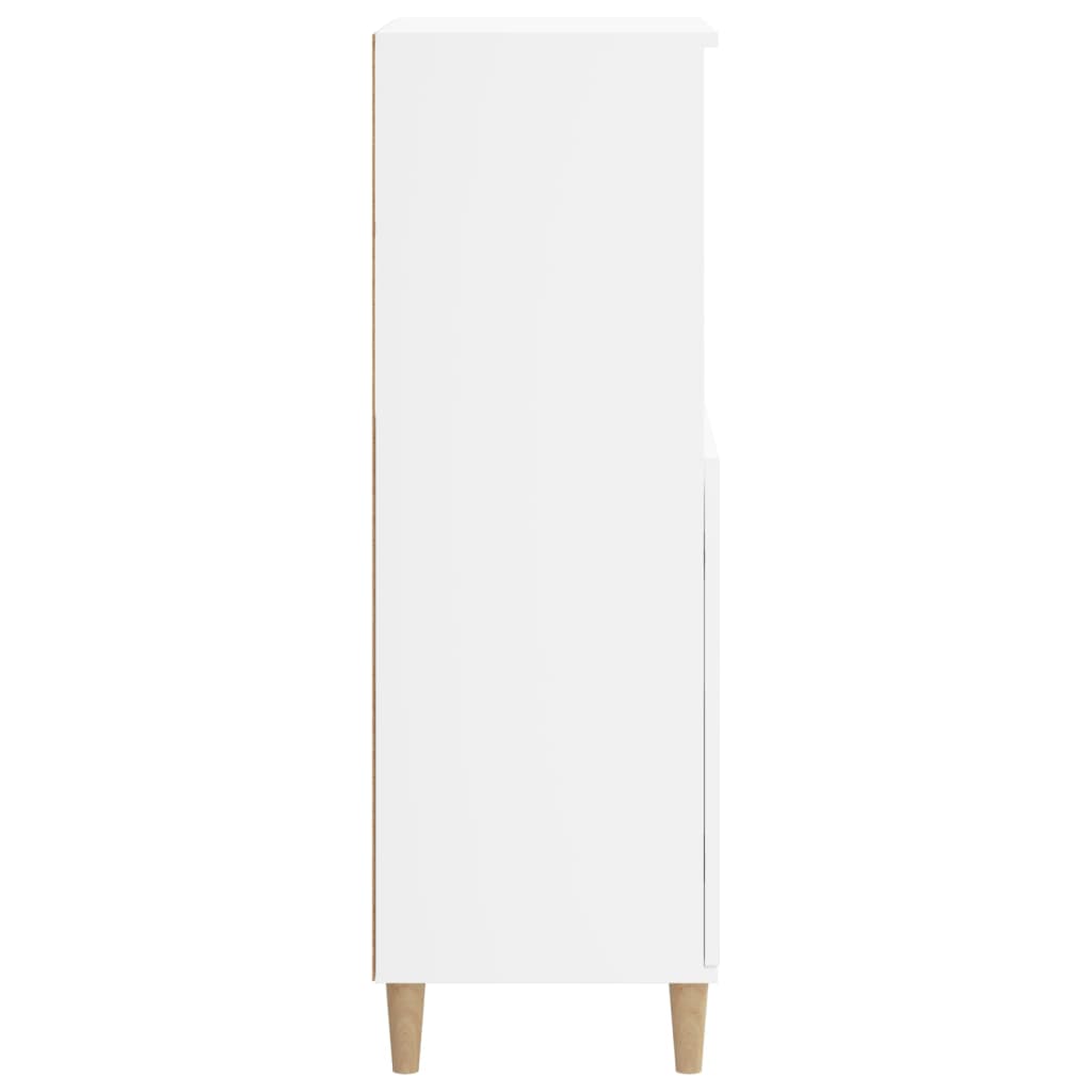 vidaXL Highboard White 23.6"x14.2"x43.3" Engineered Wood