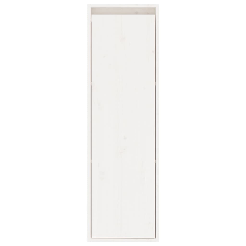 vidaXL Wall Cabinets 2 pcs White 11.8"x11.8"x39.4" Solid Pinewood
