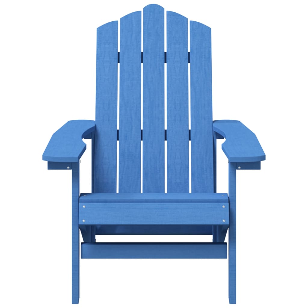vidaXL Patio Adirondack Chair HDPE Aqua Blue