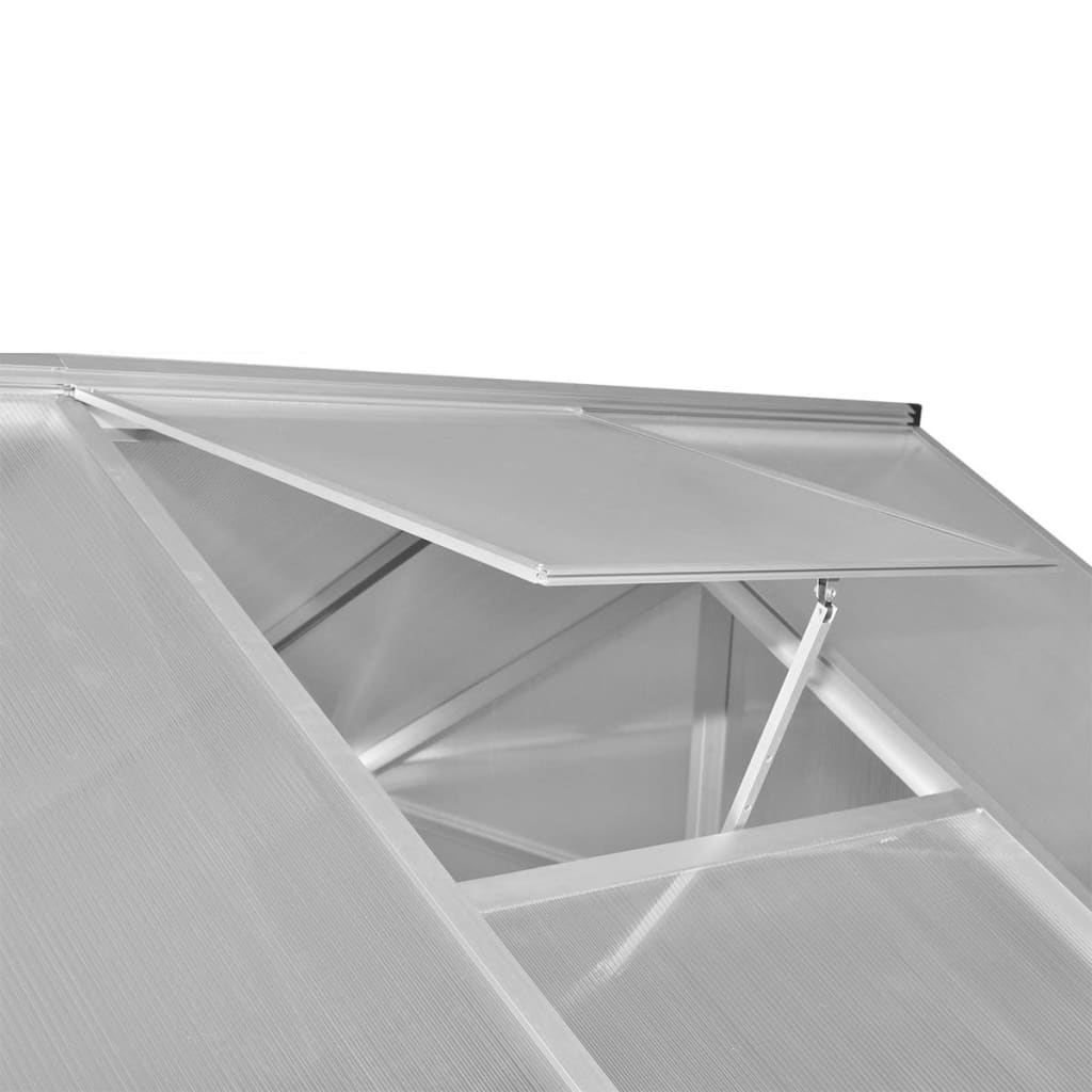 vidaXL Reinforced Aluminium Greenhouse with Base Frame 49.5ft²