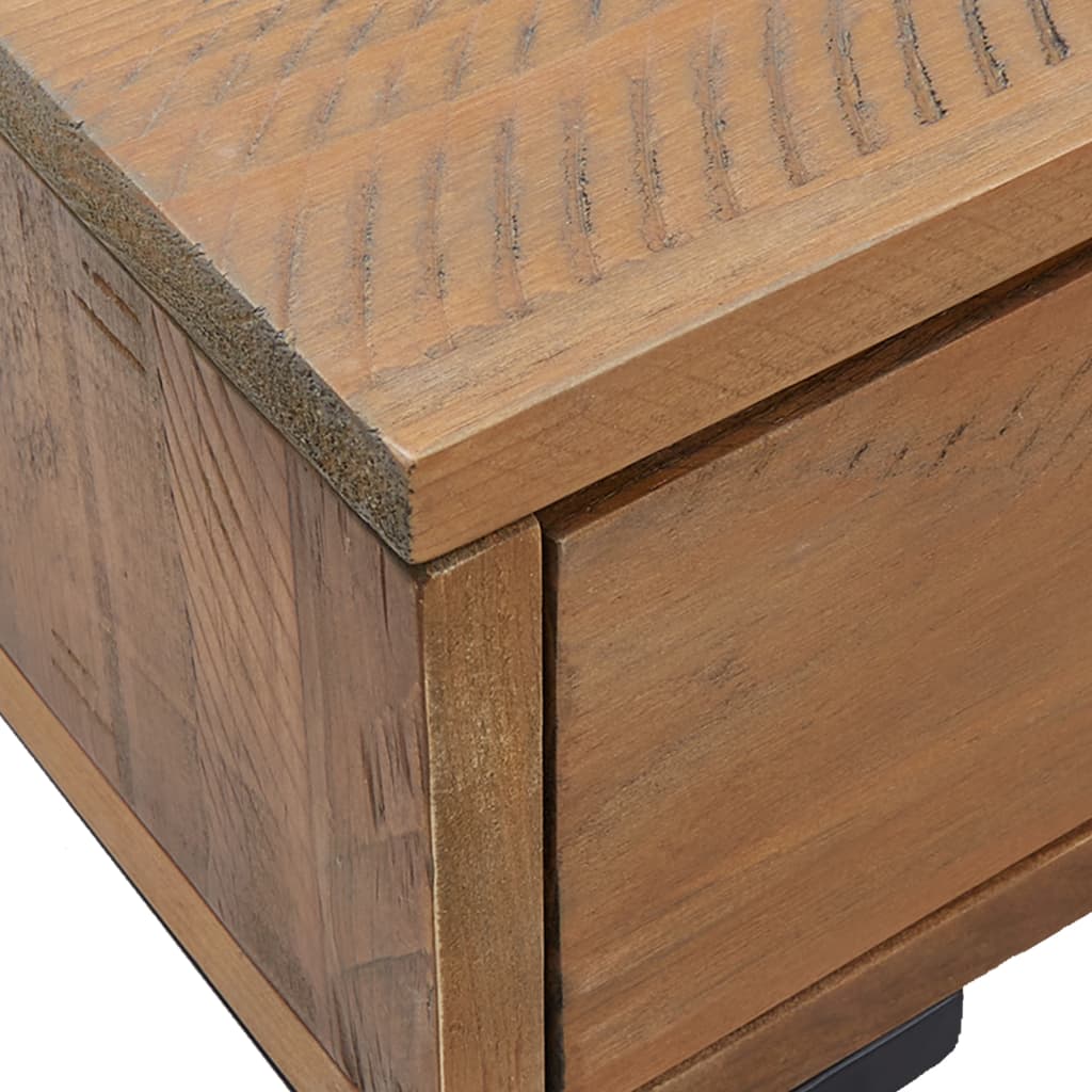vidaXL Coffee Table 35.4"x19.7"x13.8" Solid Wood Pine