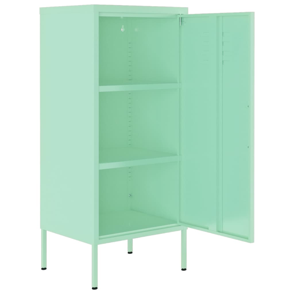 vidaXL Storage Cabinet Mint 16.7"x13.8"x40" Steel