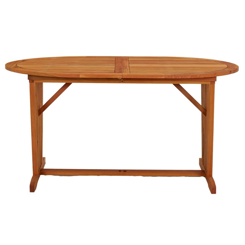 vidaXL Patio Table 78.7"x39.4"x29.5" Solid Wood Eucalyptus