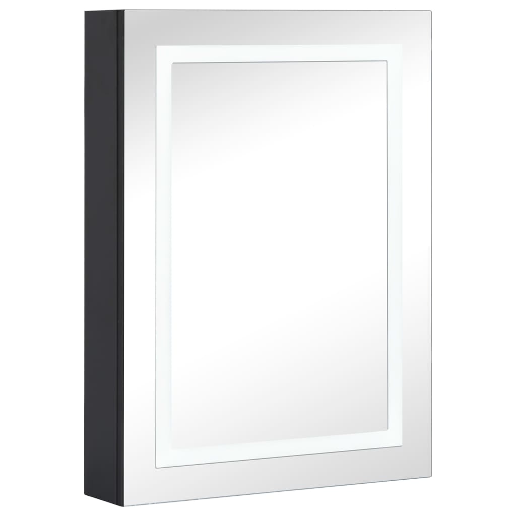 vidaXL LED Bathroom Mirror Cabinet 19.7"x5.1"x27.6"