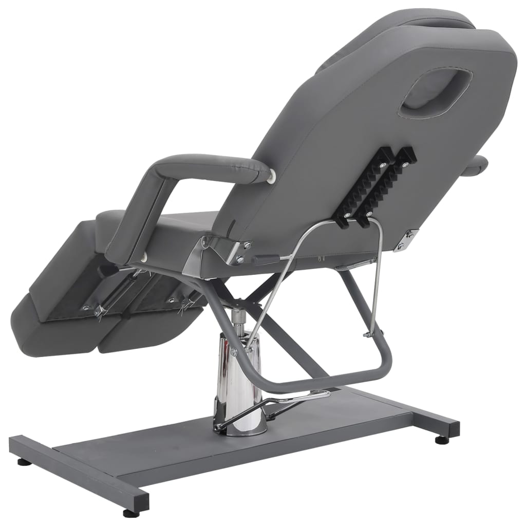 vidaXL Beauty Treatment Chair Faux Leather Gray 70.9"x24.4"x30.7"